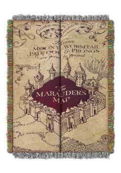 Marauders Map Harry Potter Tapestry Throw