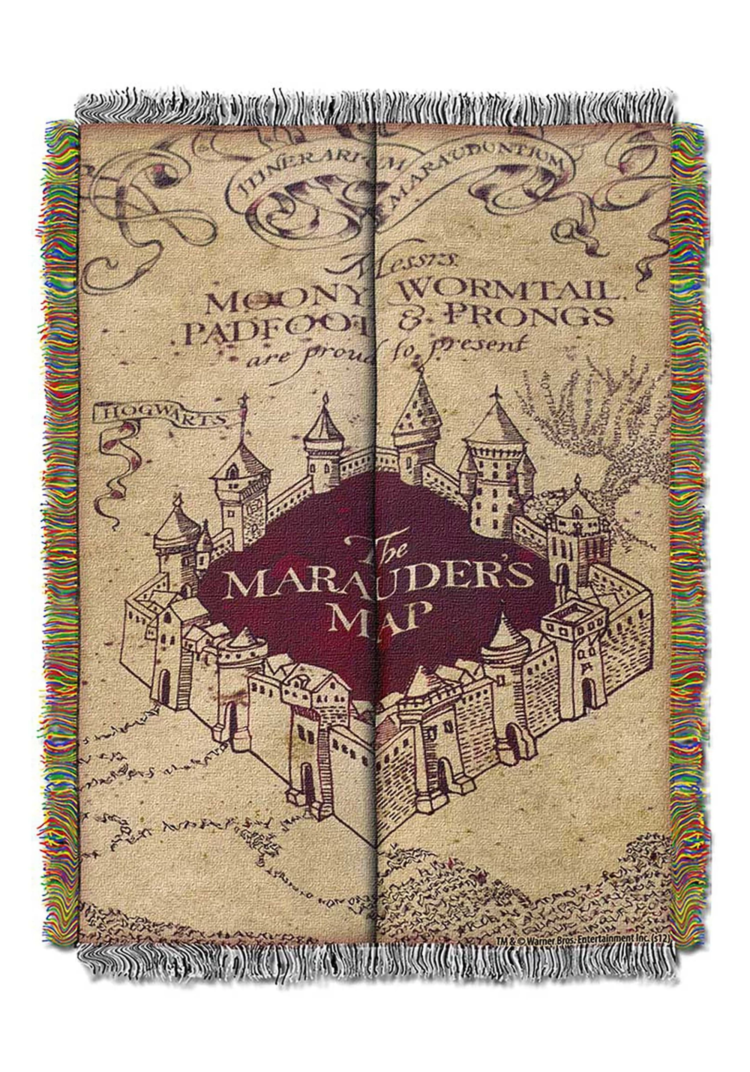 Marauders Map Harry Potter Tapestry Throw 1 Marauders Map Harry Potter Tapestry Throw