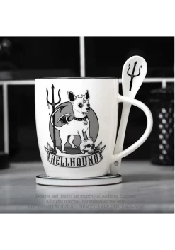 Hellhound Mug And Spoon Set -Halloween Decoration Store hellhound mug and spoon set alt 2