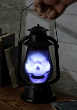 Hidden Ghost Face Light Up Lantern Halloween Decoration -Halloween Decoration Store hidden ghost face light up lantern prop alt 3