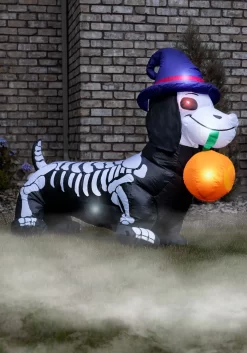 Inflatable 5 Foot Wiener Dog Skeleton Decoration