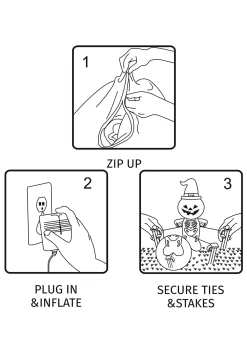 Inflatable 8ft Ghost On Fire Decoration -Halloween Decoration Store inflatable 8ft ghost on fire alt 2