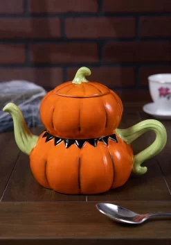Johanna Parker Jack 'O Lantern Tea Pot Decoration -Halloween Decoration Store jack o lantern tea pot alt 2