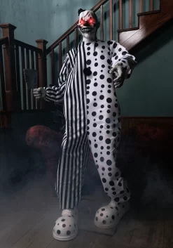 Animated Creepy Killer Circus Clown Decoration