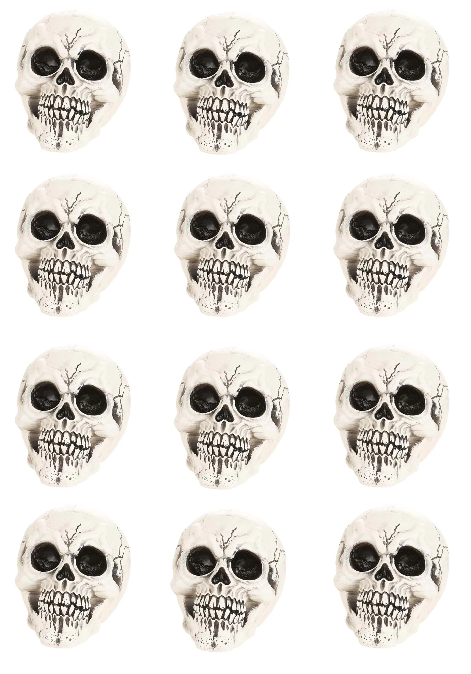 Large 12 Pack Of Skulls Decoration 1 Large 12 Pack Of Skulls Decoration