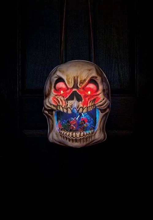 Fun World Scary Light Up Skull Door Candy Bowl 1 Fun World Scary Light Up Skull Door Candy Bowl