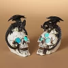 5.5" Light Up Dragon On Skulls Set
