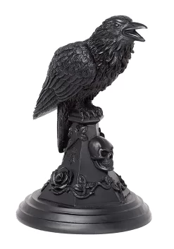 Poe's Raven Candle Stick Holder Halloween Decoration -Halloween Decoration Store poes raven candle stick holder alt 2