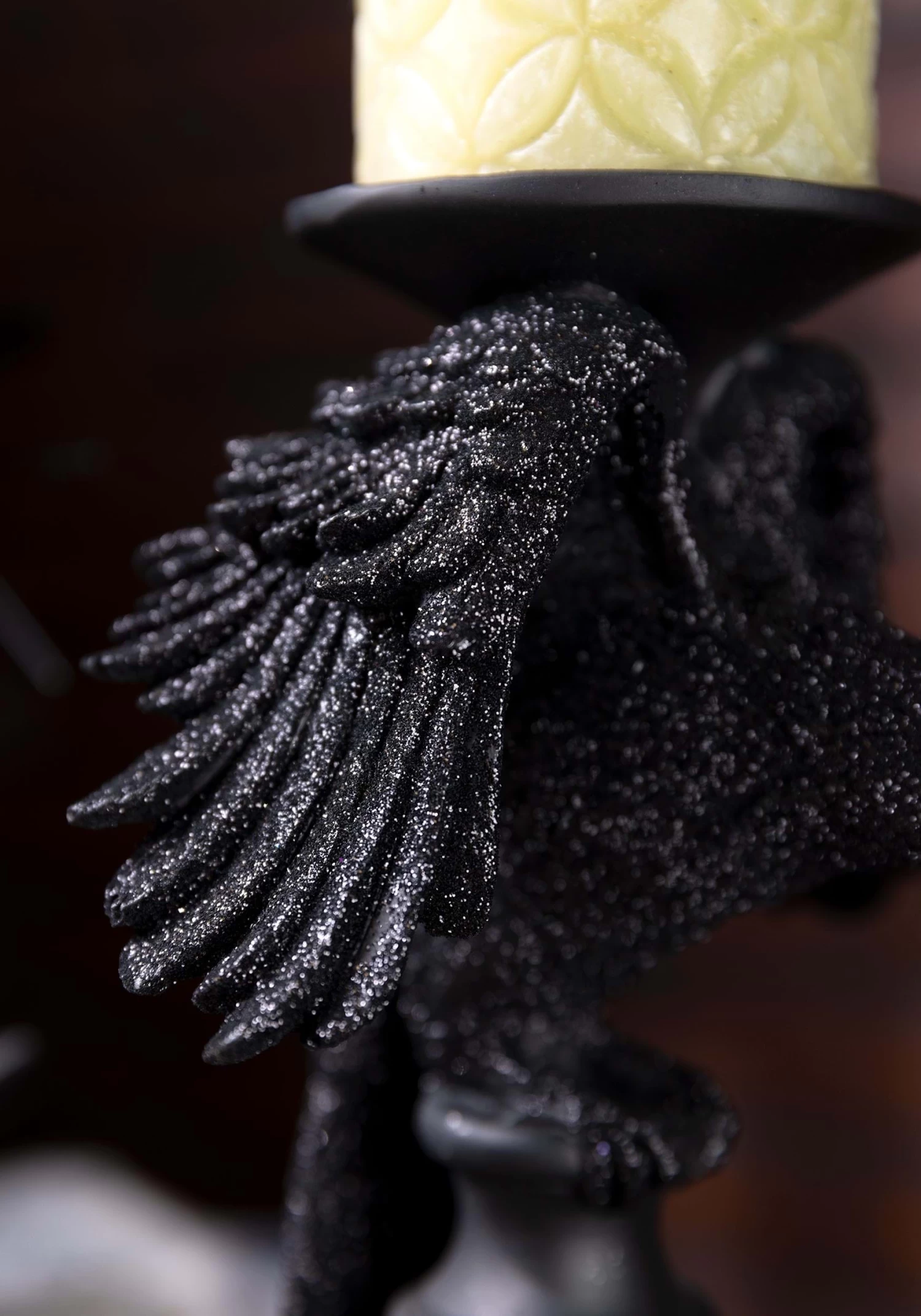 Set Of 3 Halloween Matte Black Candleholders Decoration 3 Set Of 3 Halloween Matte Black Candleholders Decoration - Image 3