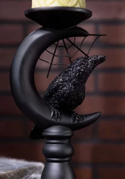 Set Of 3 Halloween Matte Black Candleholders Decoration 8 Set Of 3 Halloween Matte Black Candleholders Decoration -Halloween Decoration Store set of 3 matte black halloween candleholders alt 3