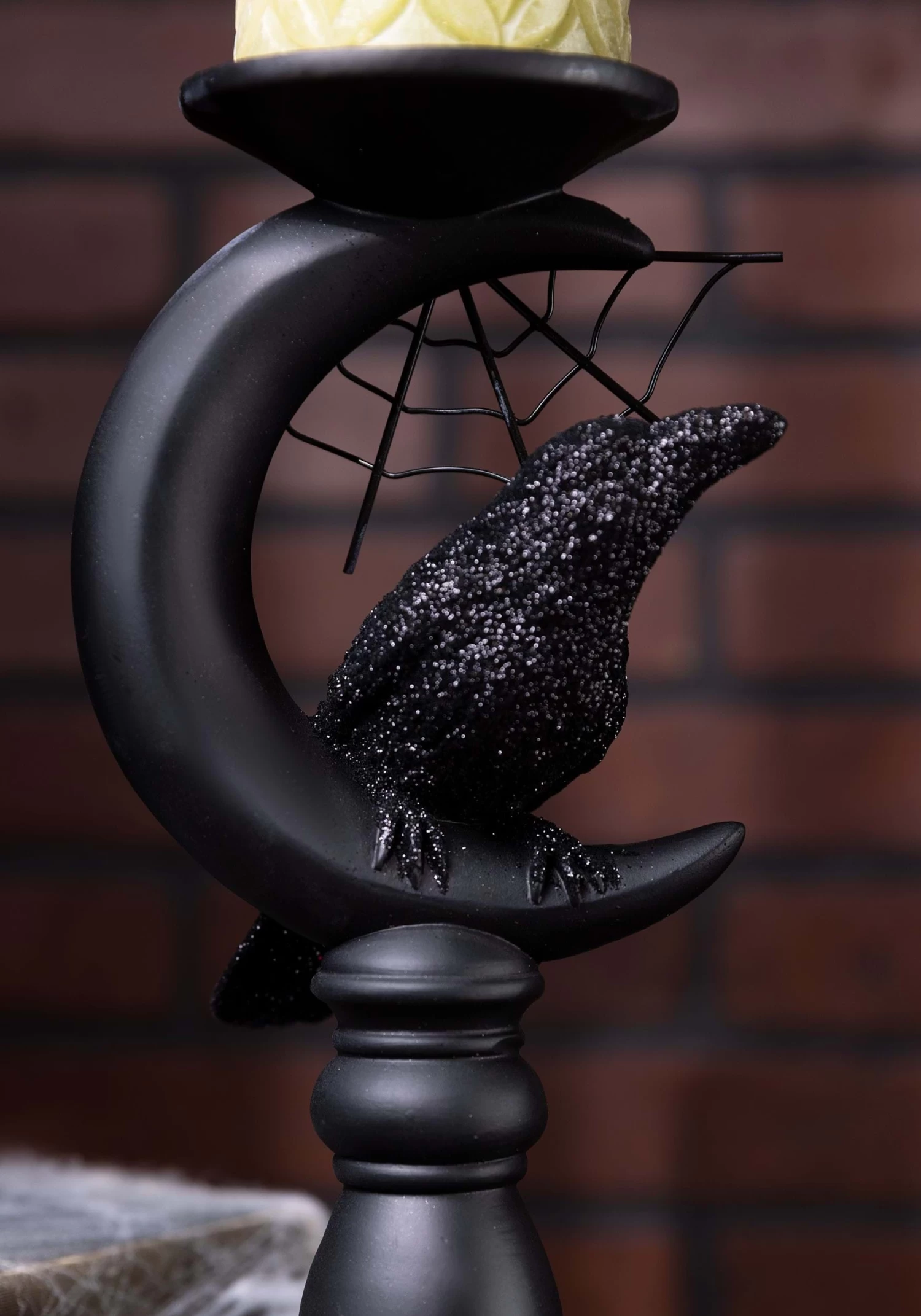 Set Of 3 Halloween Matte Black Candleholders Decoration 4 Set Of 3 Halloween Matte Black Candleholders Decoration - Image 4