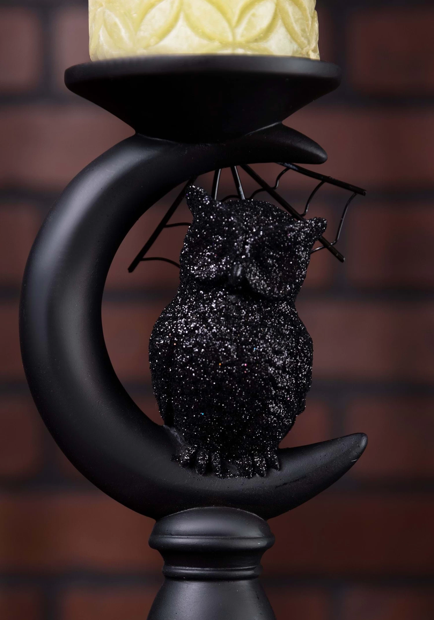 Set Of 3 Halloween Matte Black Candleholders Decoration 5 Set Of 3 Halloween Matte Black Candleholders Decoration - Image 5