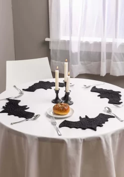 Set Of 4 Fabric Bat Table Decoration Placemats