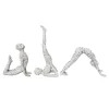 Set Of 3 Mummy Yoga Figurines Halloween Decorations