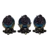 Set Of Three Celestial Spooky Geode Globes Decoration
