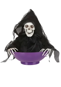 Animated Candy Bowl With Shaking Grim Reaper Decoration -Halloween Decoration Store shaking reaper candy bowl alt 2