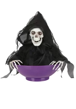 Animated Candy Bowl With Shaking Grim Reaper Decoration -Halloween Decoration Store shaking reaper candy bowl alt 6