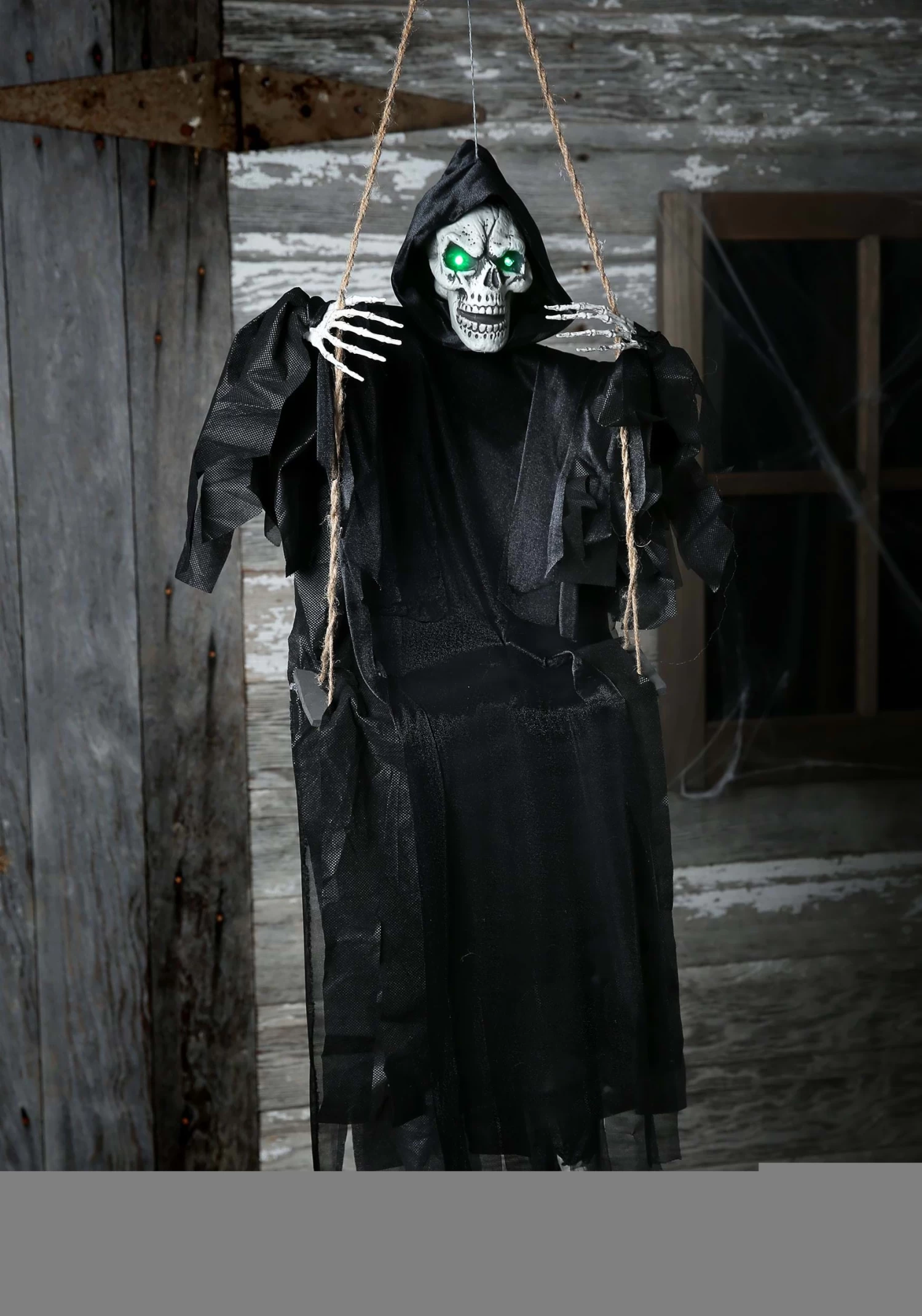 Sitting Reaper Hanging Halloween Decoration 2 Sitting Reaper Hanging Halloween Decoration - Image 2