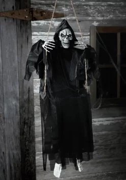 Sitting Reaper Hanging Halloween Decoration