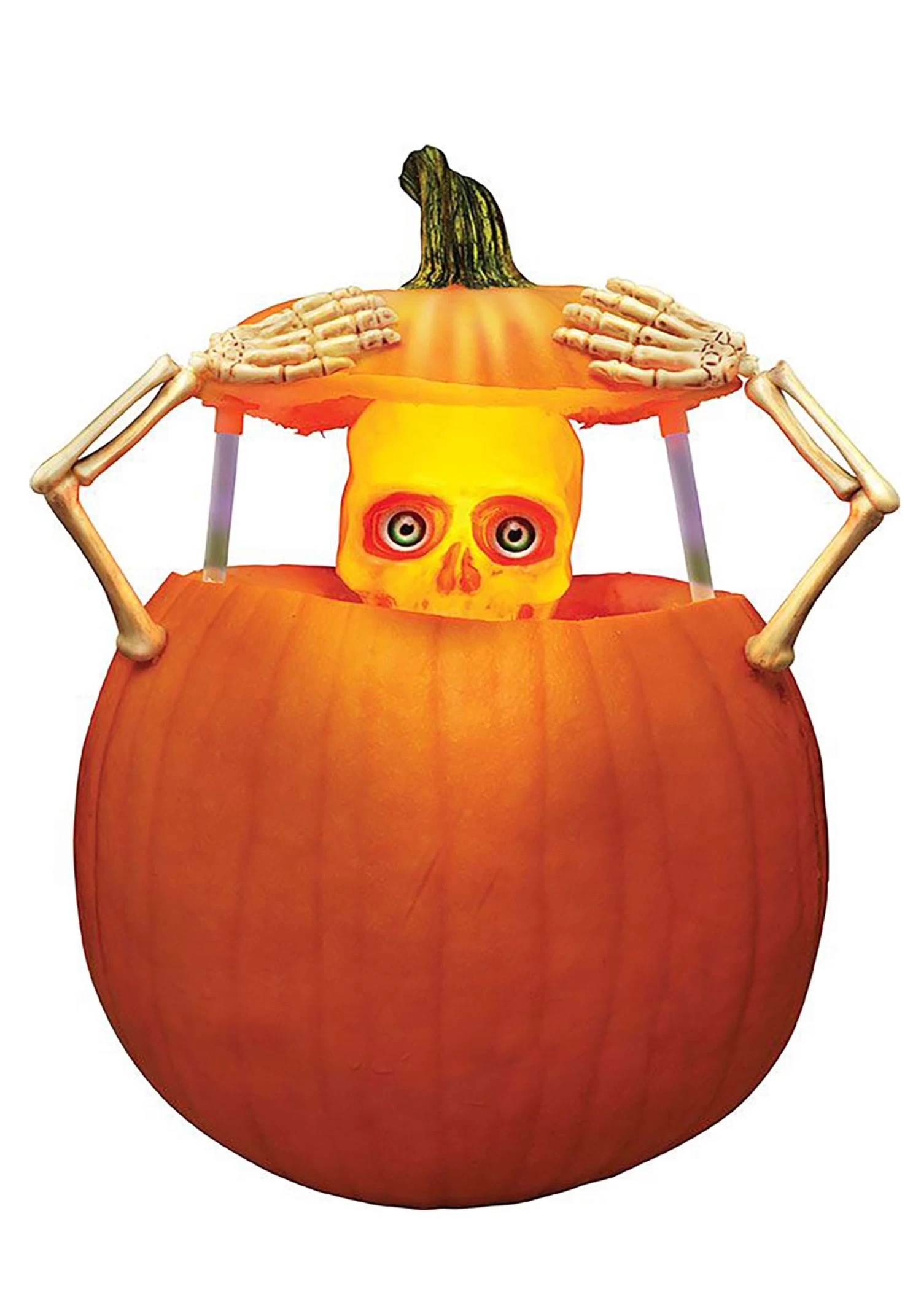 Fun World Light Up Skeleton Pumpkin Peeper Kit 2 Fun World Light Up Skeleton Pumpkin Peeper Kit - Image 2
