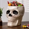 Skull Halloween Candy Bowl Decoration