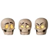 Set Of 3 Skully Head Luminaries Halloween Decoration