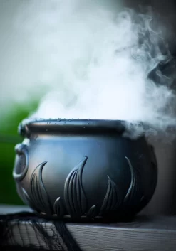 Smoking Witch Cauldron Decoration