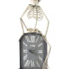 21.5-Inch Tombstone Clock With Skeleton