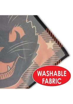 Vintage Halloween Black Cat Fabric Table Cover Decoration -Halloween Decoration Store vinatage halloween fabric tablecover alt 2